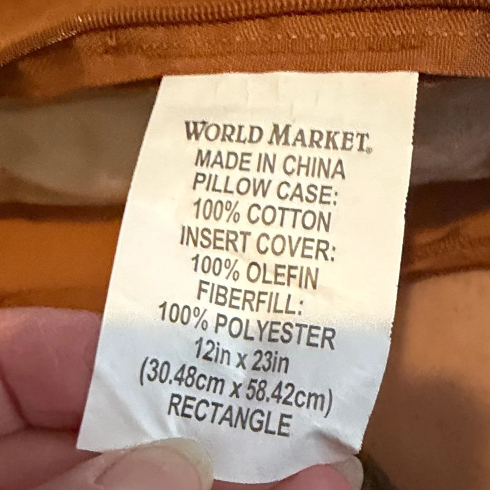 2 World Market Decorative Pillows - Picture 3 of 3